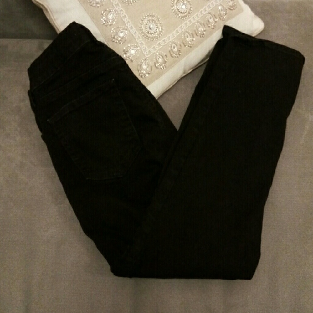 Black Gap Real Straight Jeans